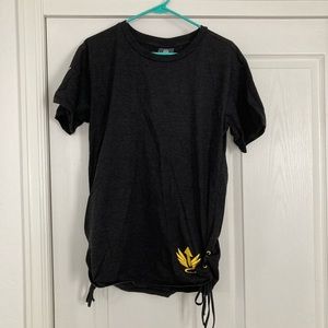 Dark Gray Overwatch Mercy Shirt with Ties at hips